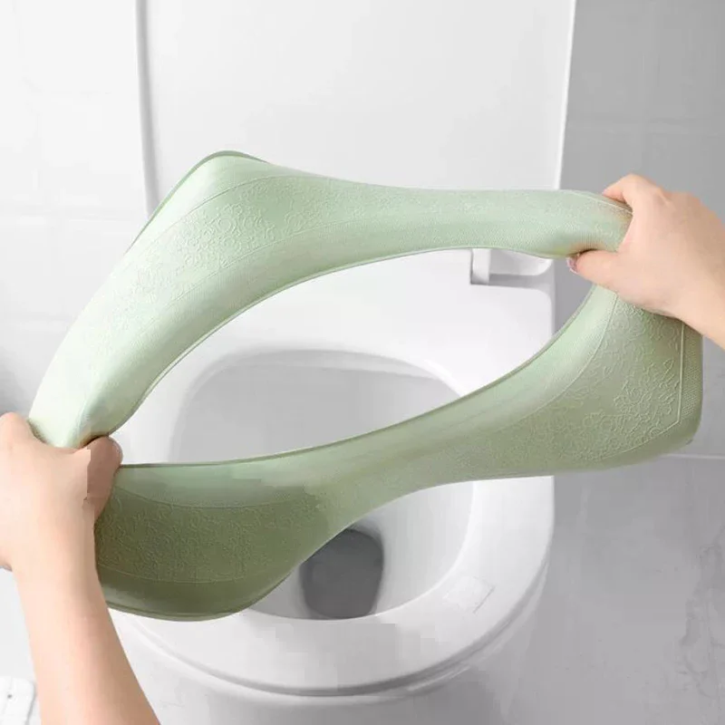 /TPz/Soft Toilet Seat Cover Bathroom Washable Closestool Mat Pad Cushion O-shape Toilet Seat  Toilet Cover Accessories Waterpoo