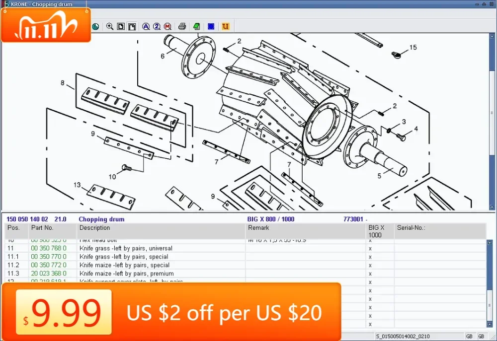 

TruckEPC Krone Spare parts catalog for agriculture 2013