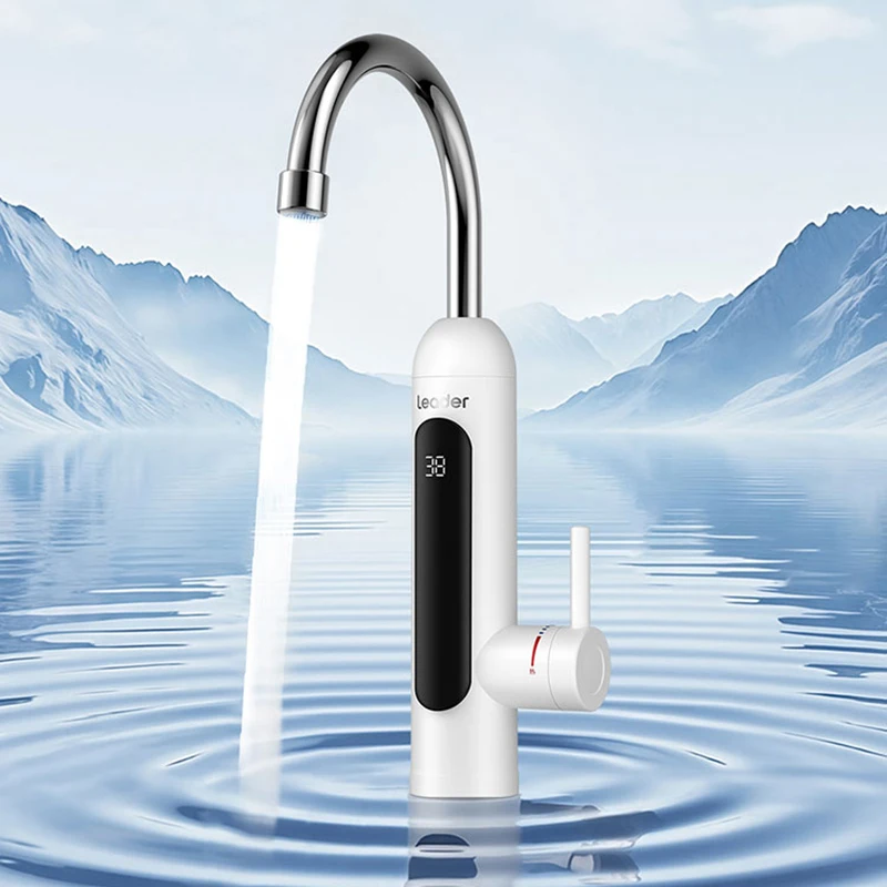 

Электрический проточный водонагреватель 3400 Вт для ванной и кухни, кран-водонагреватель без бака с дисплеем температуры