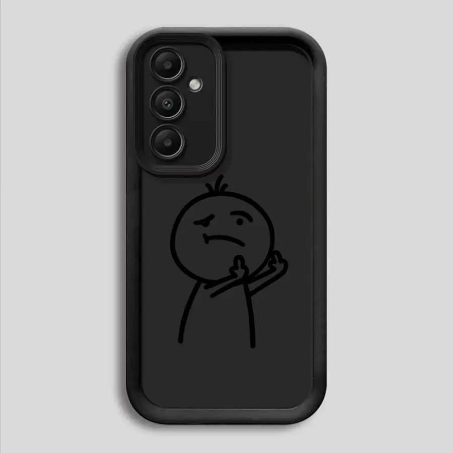 Soft Cover Case for Samsung Galaxy A56 A32 A16 A14 A26 A22 A33 A34 A23 A12 A36 A24 A13 New Cartoon Matchstick Man