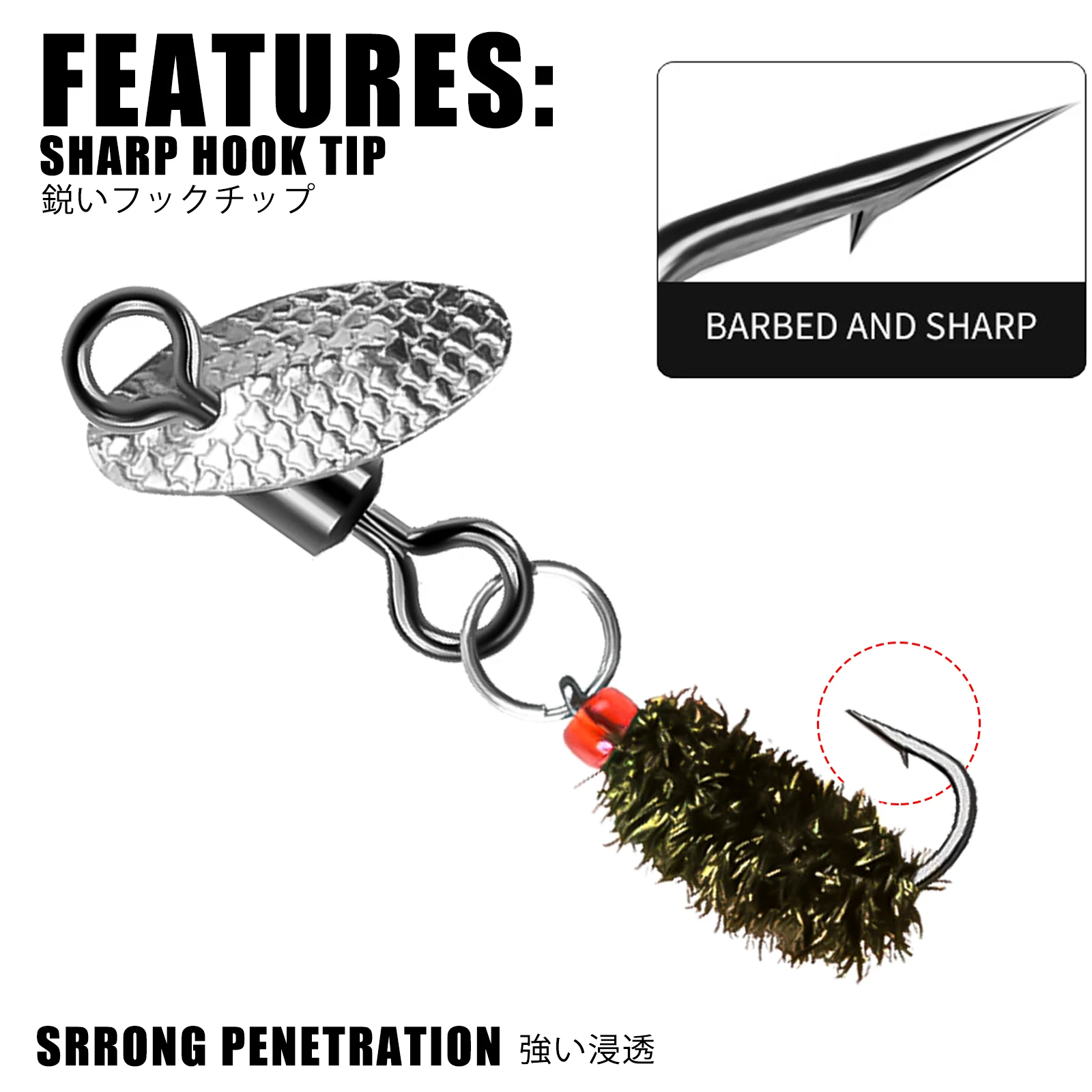 Fly Fishing Flies Lure 5pcs/bag Spinnerbaits Spoon Scud Fly For Trout Fly Tying Fishing Streamer Tying Artificial Lure Spinners