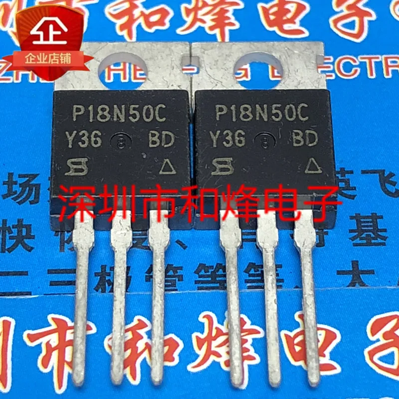 5PCS-10PCS P18N50C SIHP18N50C  TO-220 500V 18A   Original On Stock Quicky Shipping