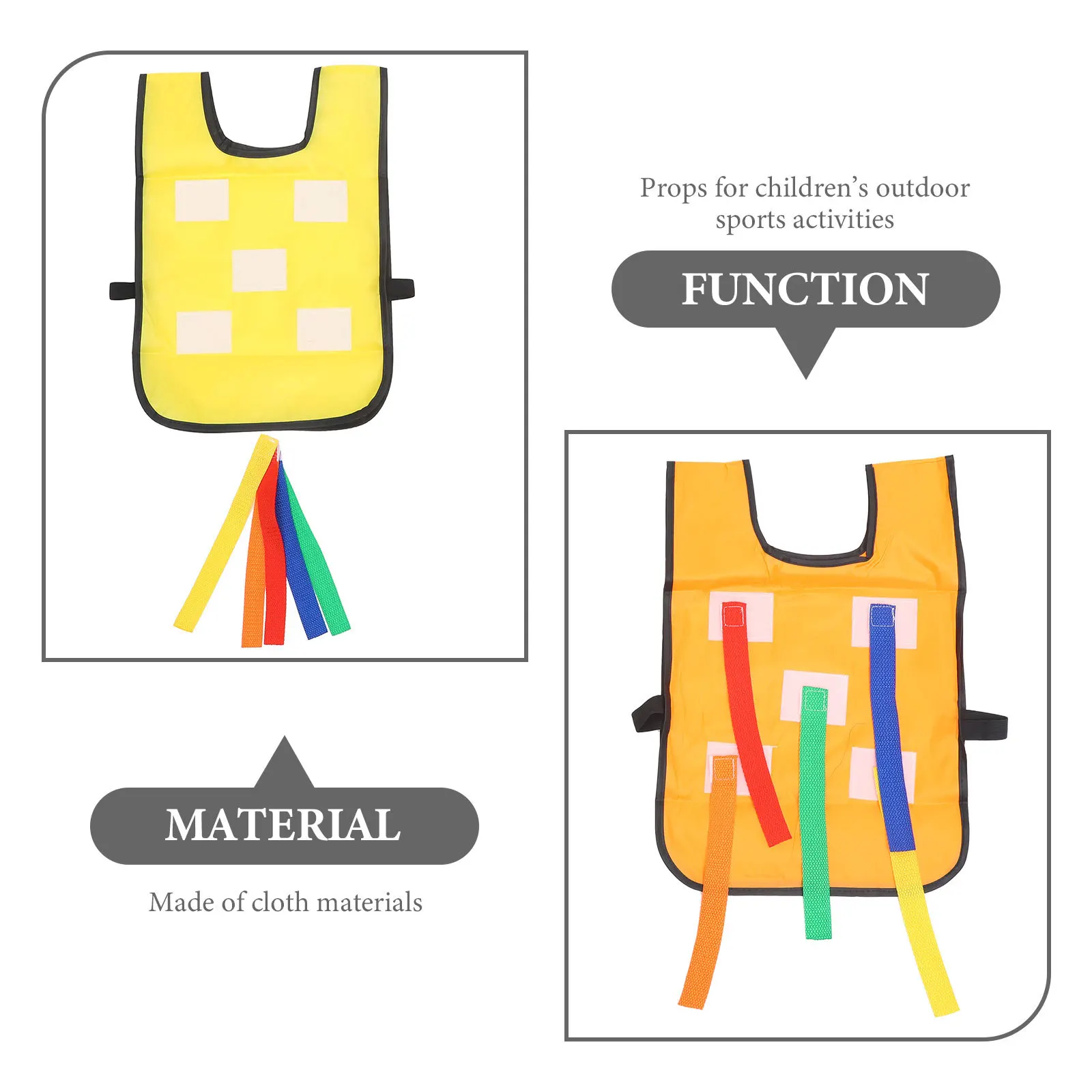 

2Sets Tail Pull Vest Kids Outdoor Activity Game for Child Motor Skill Development Sensory Training Play Equipment