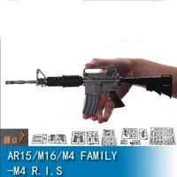 Trumpeter 01910 1/3 AR15-M16-M4 FAMILY Gun DIY Automatic Rifle Model Kit Toys
