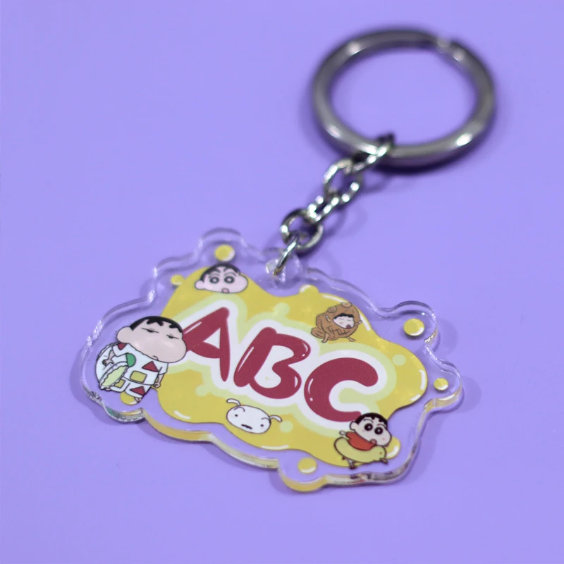 Custom Keychain Anime Logo Llaveros Personalizado Photo Designer Letter Chaveiro Customized Acrylic Clear Cute Key Chain Gift