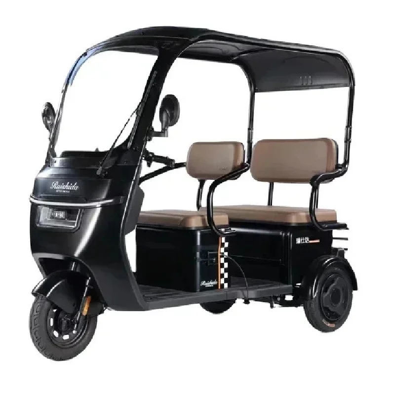 

Трехколесный электрический велосипед-скутер с крышей для взрослых и детей