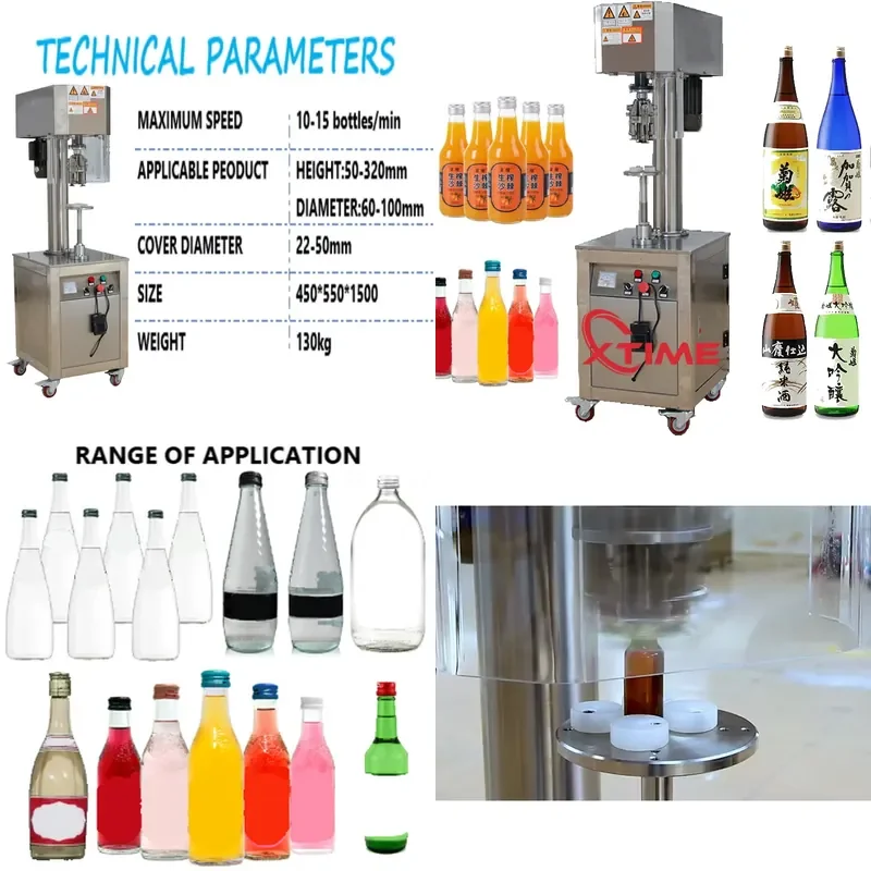 for Manufacturer Price Semi Automatic Screw Sealing Machine Vial Aluminum Cap Sealer