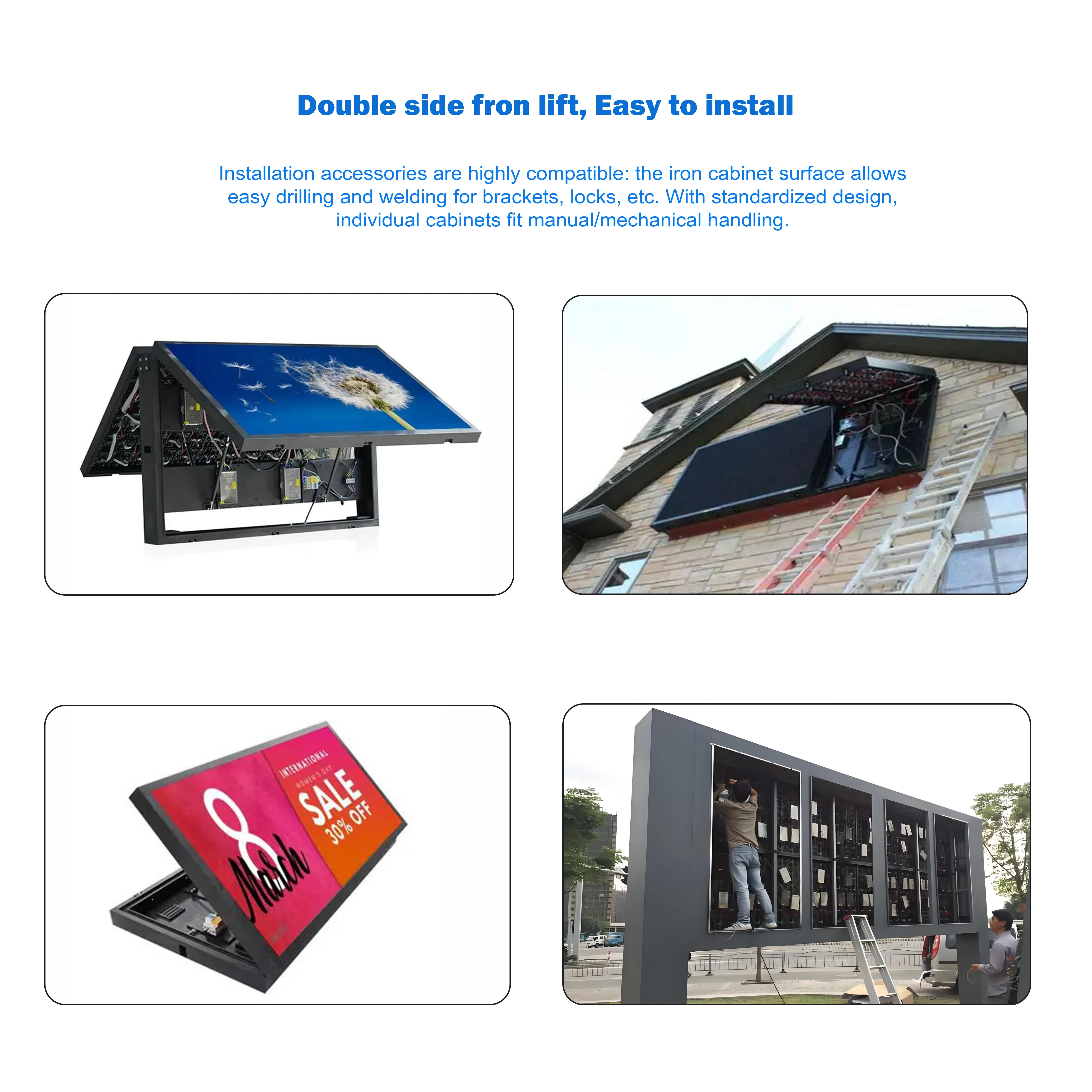 Professional Creative Outdoor P5 LED Display Screen HD Advertising Digital Signage