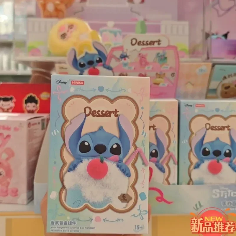 

Authentic Disney Stitch Dessert Series Vinyl Fragrance Pendant Blind Box Figurine Collectible Toy Trendy Collectables Gift