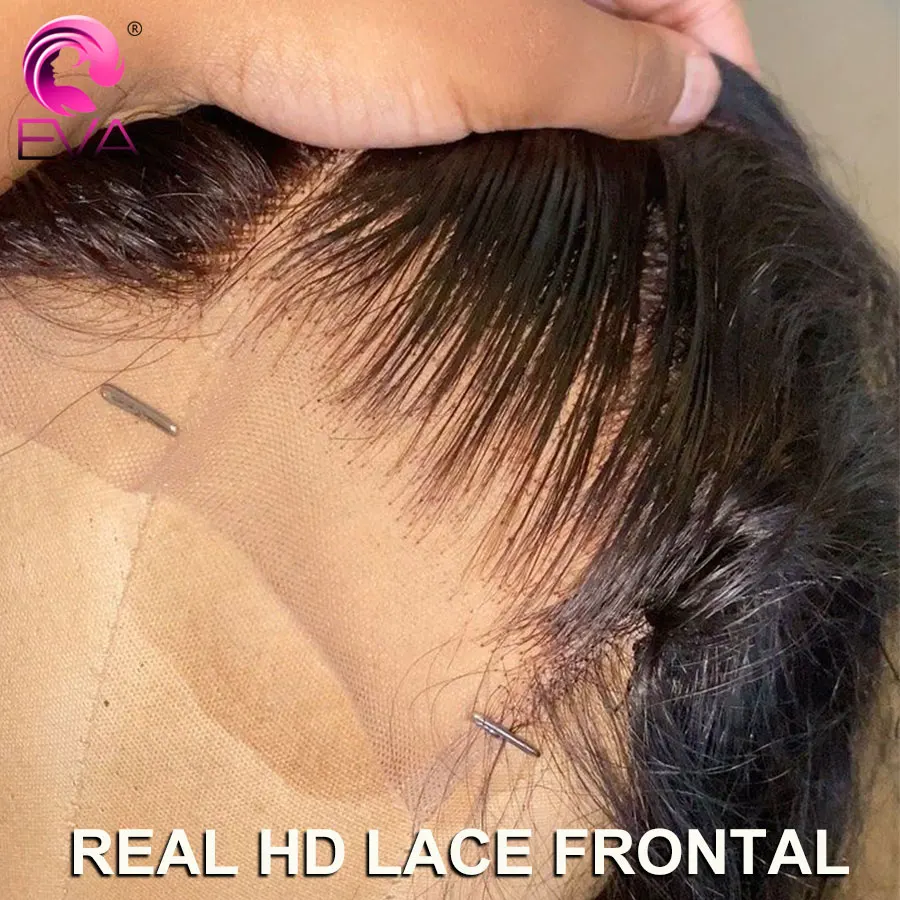 Eva 5x5/6x6/7x5 HD Lace Closure Natural Hairline 100% Human Hair Closures 13X6/13X4 HD Lace Frontal Closure Straight & Body Wave