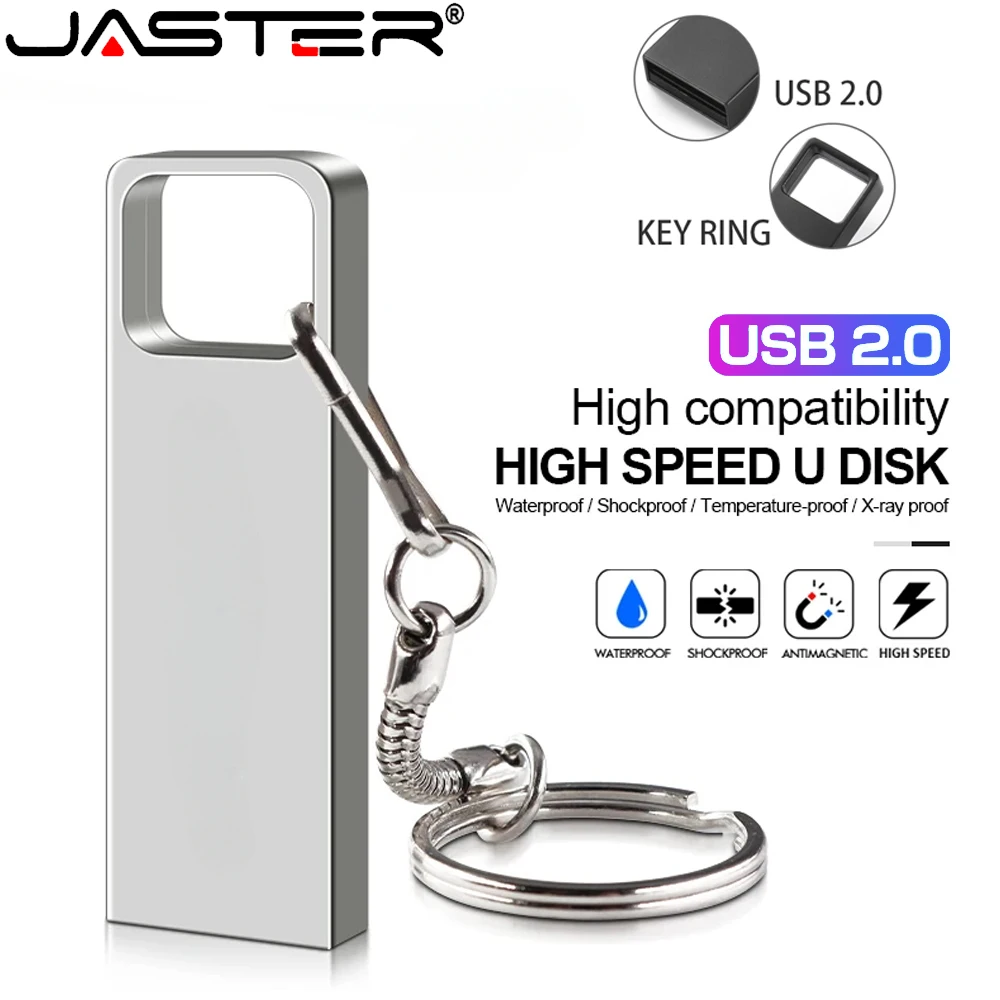 

Mini Key USB 2.0 Flash Drive Sliver Black Metal Pen Drive 8GB 16GB 64GB 32GB 128GB Memory Stick Pendrive Flash Card Key Chain