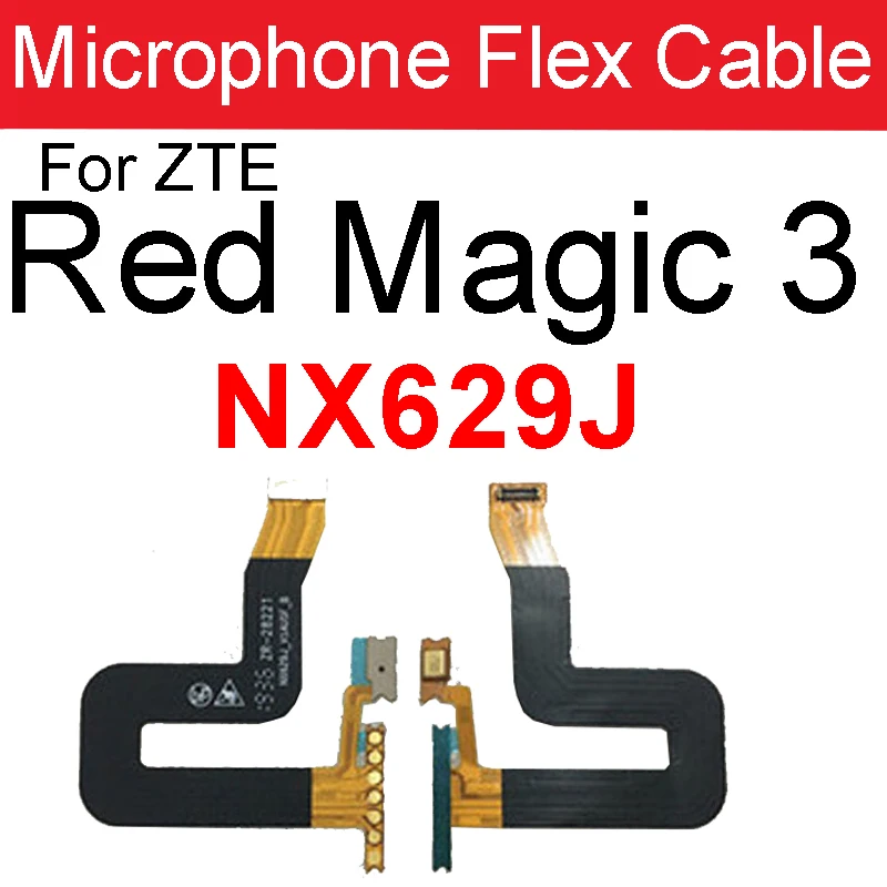 Charging Dock Mic Connector Flex Cable For ZTE Nubia Red Magic 3 3S NX629J  5S 5G NX659J Charger Microphone Connect Flex Ribbon