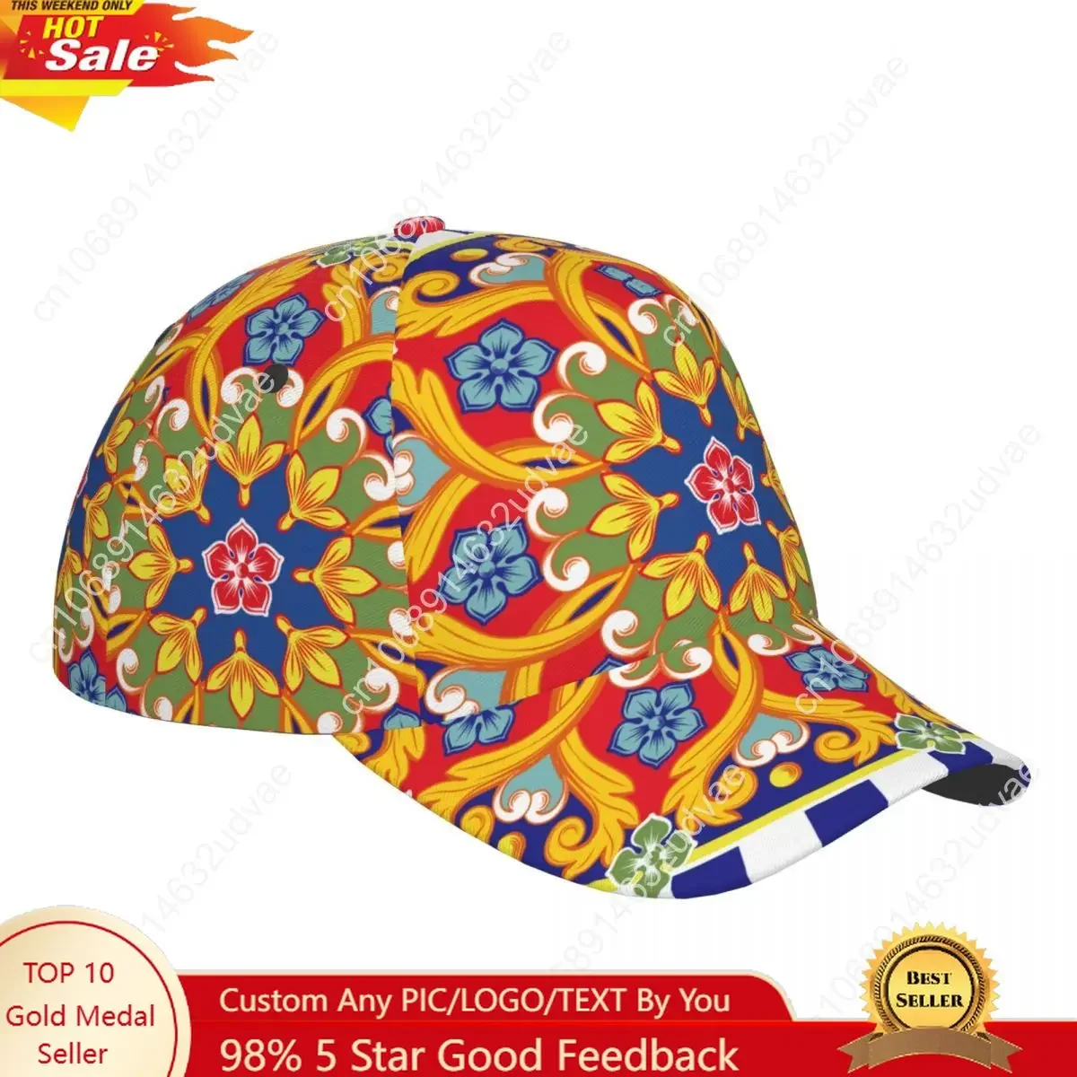 

Colorful Ethnic Ornamental Outdoor Sport Caps Baseball Hat Men Women Visor Cap Baseball Cap Street Hip Hop Caps golf hat men