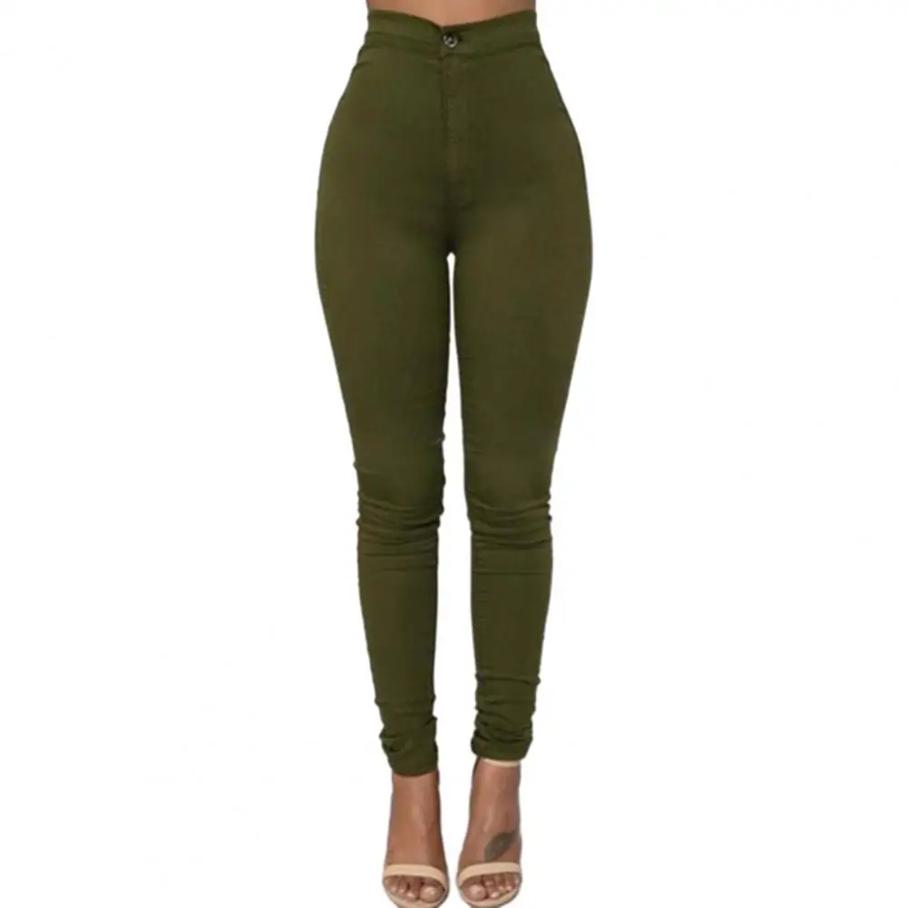 

Jeans Women's Denim Pants with Pockets Slim Fit Straight Leg Jeans for Wear Button Zipper Closure Trousers
