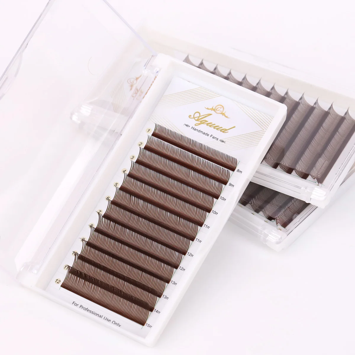 Angel Lashes 5D Flower Wet Lash Extensions Schokoladenbraun Easy Fans Volumen Flora Wimpern Manga Wispy Spike Vorgefertigte Fächerwimpern – Detail 15