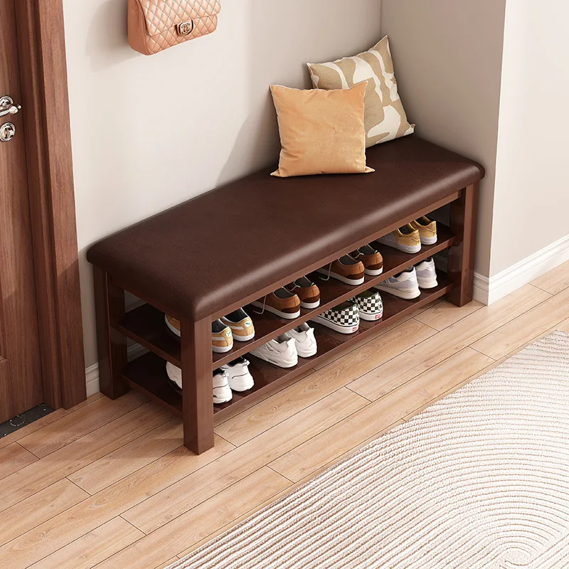 Door shoe change stool entry shoe stool integrated stool entrance stool soft bag shoe rack seated shoe cabinet
