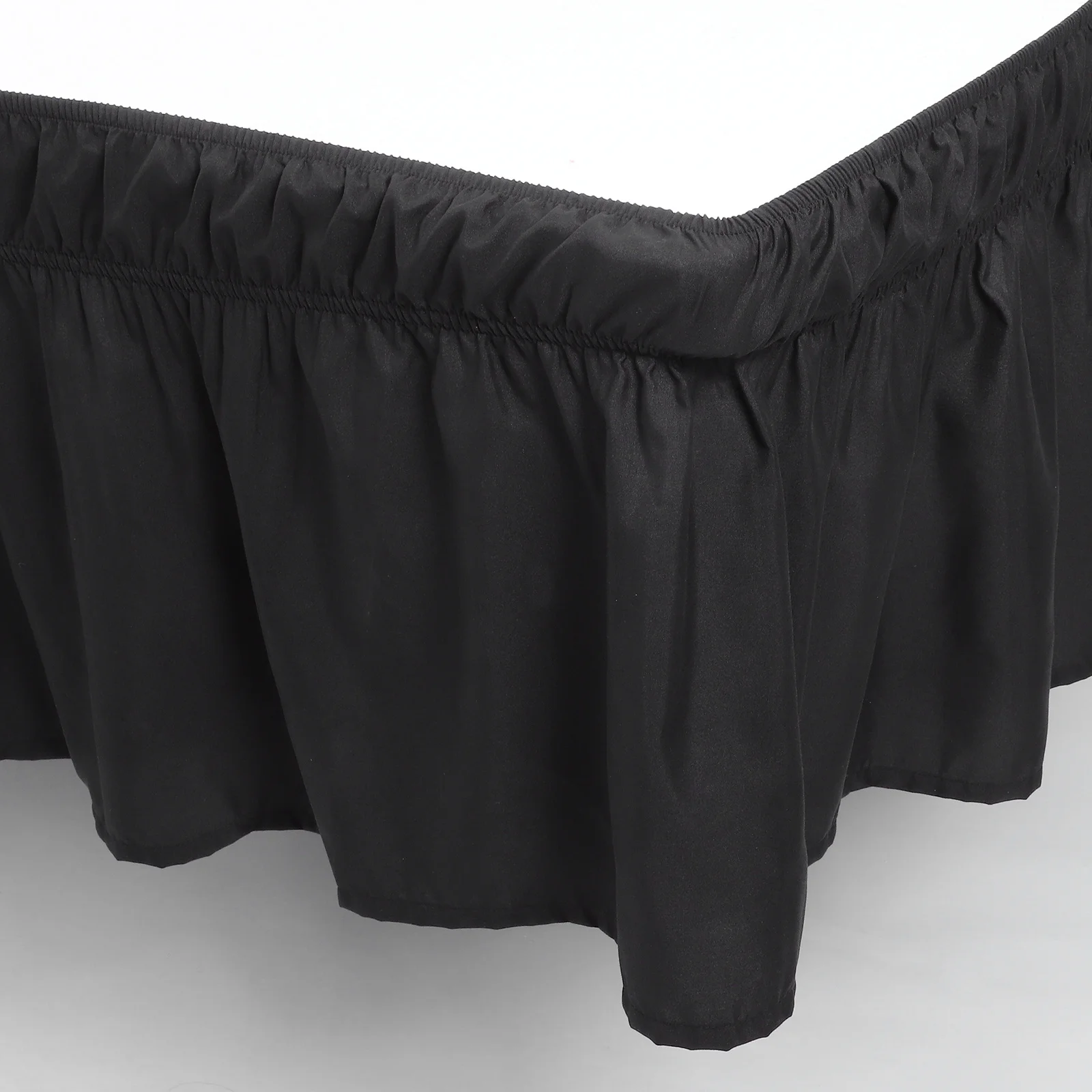 

Soft Adjustable Polyester Elastic Long Dust Ruffle Bed Valance Sheet Practical Bedroom Accessory