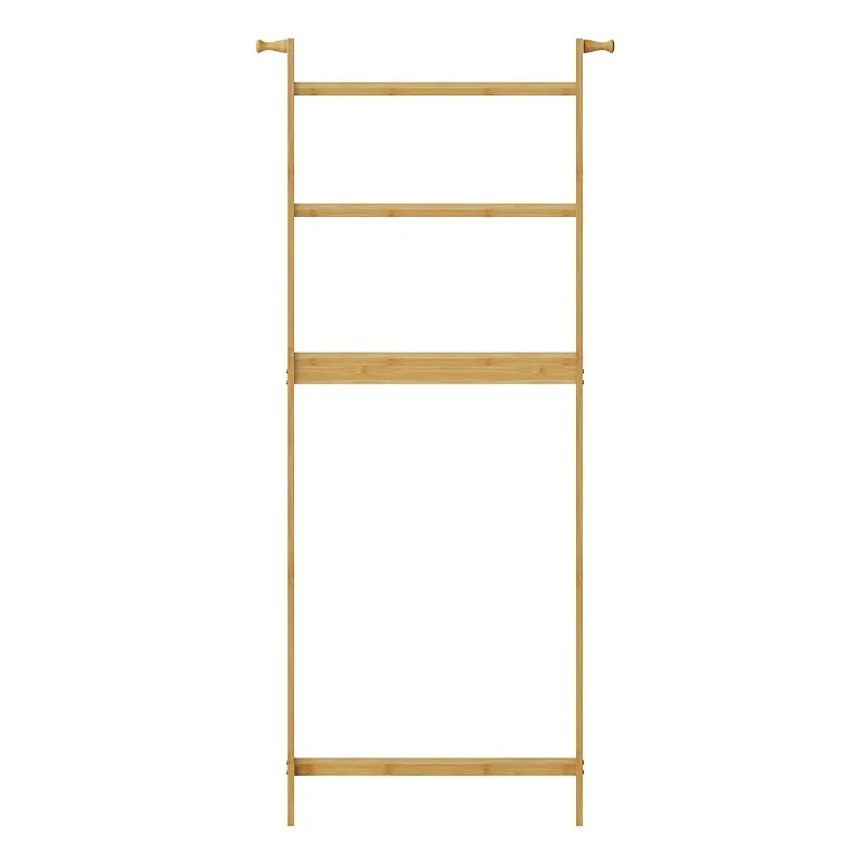 Easy to assemble modern sustainable multifunctional bathroom space saving wall mounted 3 layer bamboo storage rack storage rack