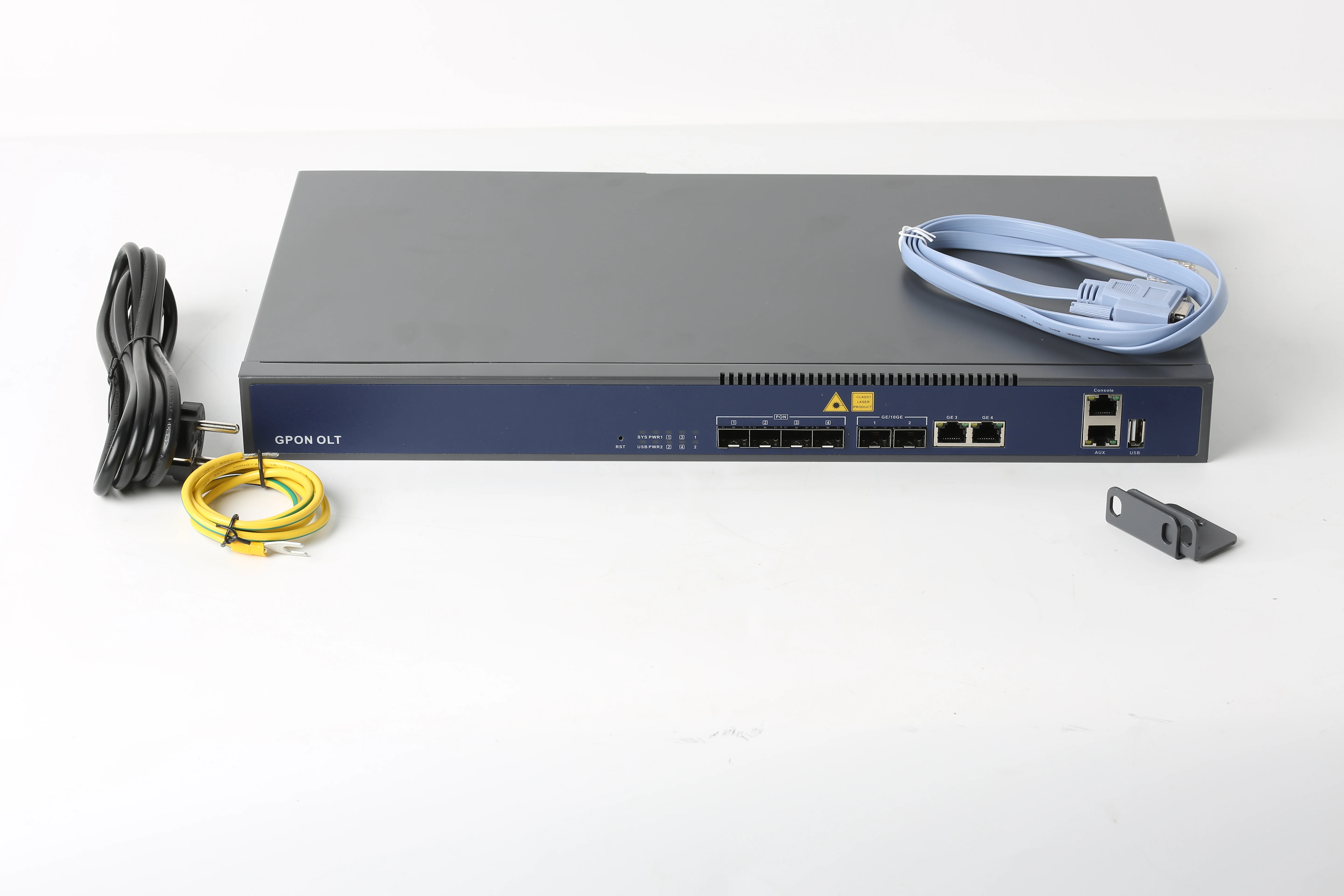 Hioso Compatible  GPON Olt  Mini 4 Pon Ports Web Snmp Olt Gpon 4 Ports with 4 C+++ SFP Modules