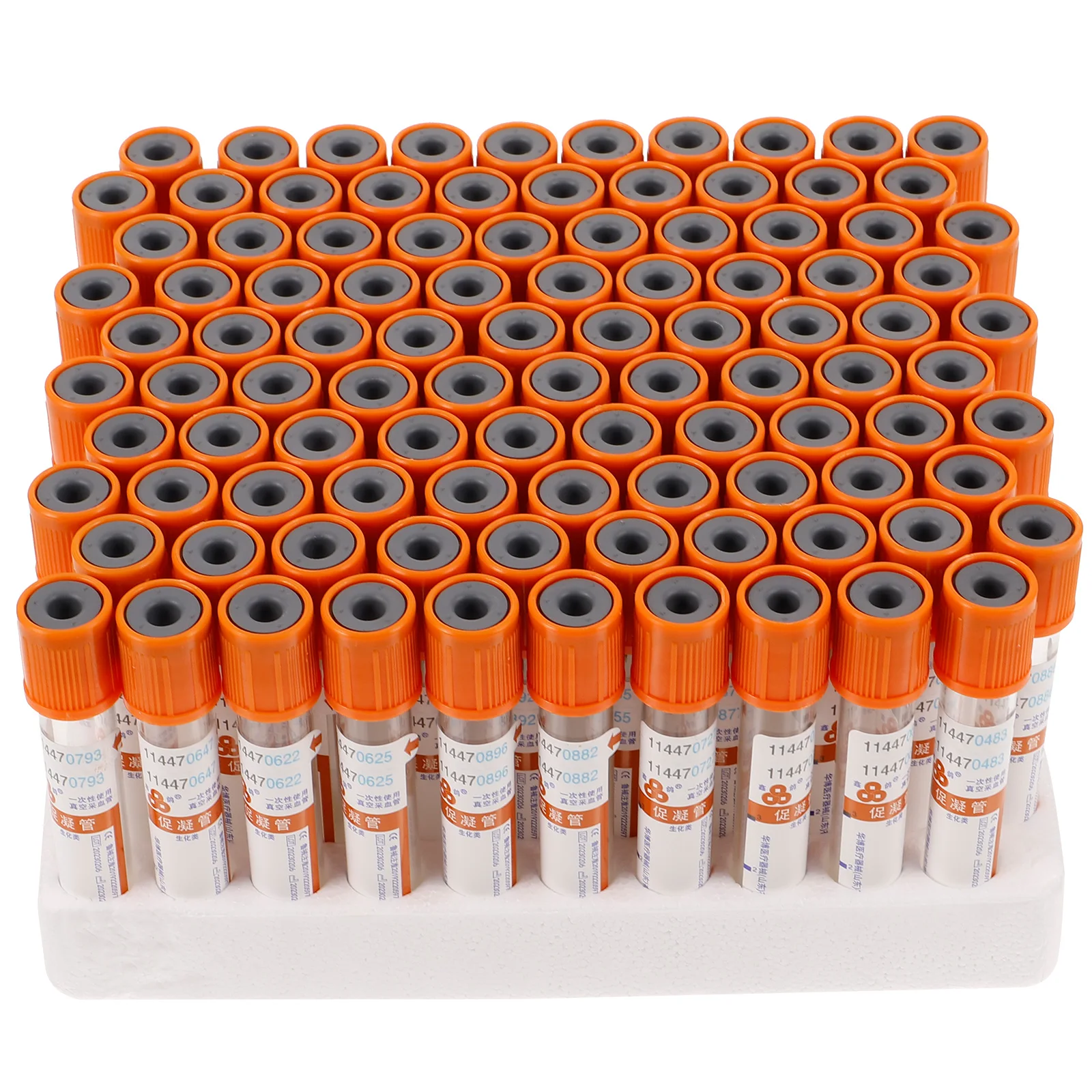 

100 Pcs Procoagulant Tube Disposable Experiment Tubes Test Lab Glass Empty