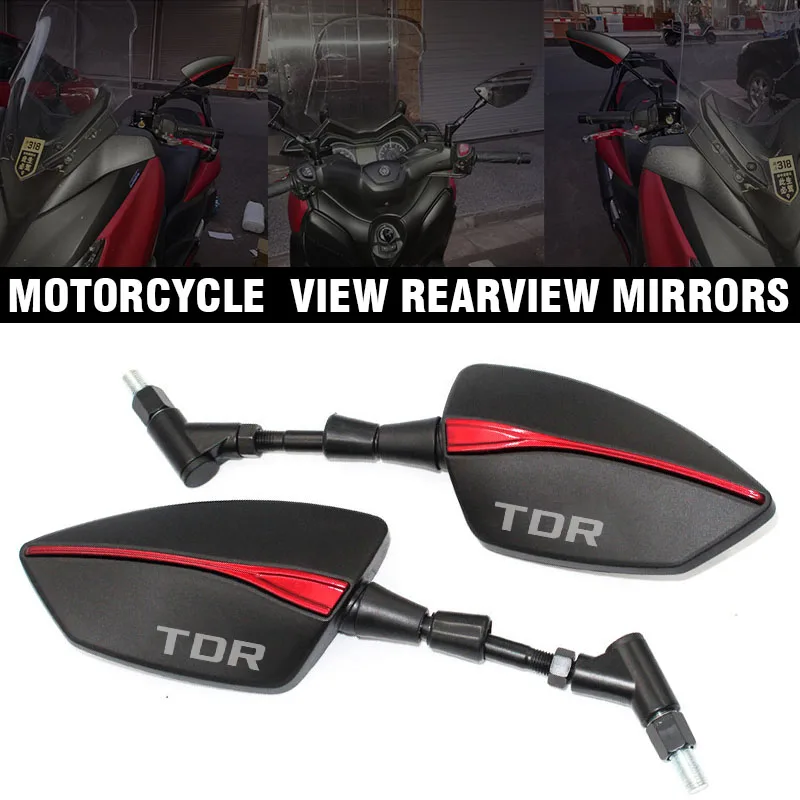 Motorcycle  View Rearview Mirrors Side Mirror Fit For  TDR125 TDR240 TDR250 TDR 125 240 250