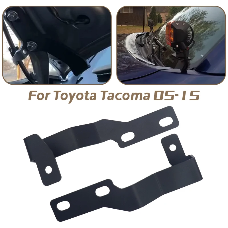 Car Engine Hood Ditch Light Mounting Bracket Cowl Panel Working Lamp Mount Holder Clamp for Toyota Tacoma 2005-2015 Lamp Bracket