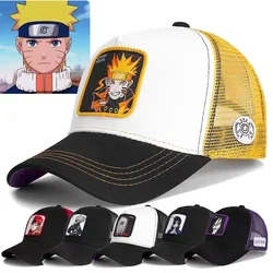 Bandai Cartoon Anime Summer Naruto Mesh Cap Men and Women Baseball Fashion Patch Trucker Cap