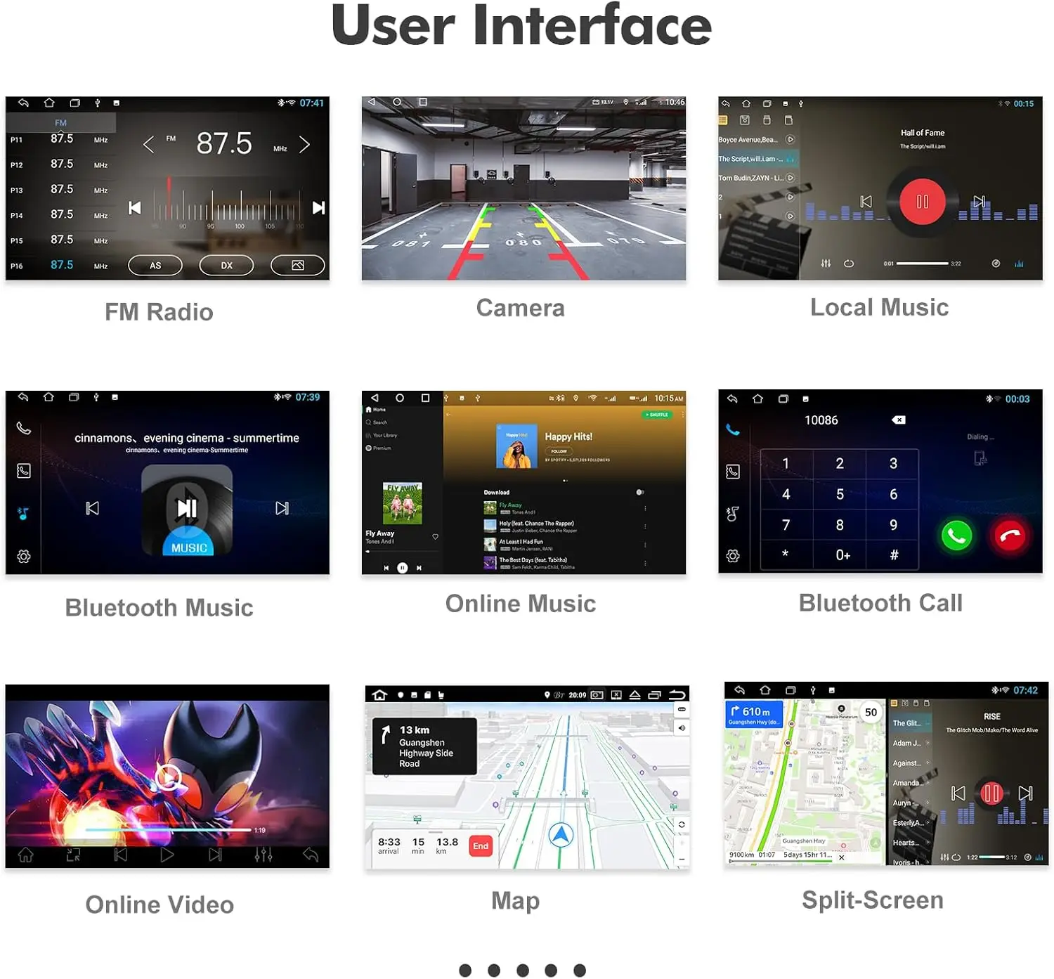 ستيريو سيارة أندرويد 12 لسيارة تويوتا كامري 2006-2011، شاشة تعمل باللمس، كاربلاي/أندرويد أوتو، نظام تحديد المواقع العالمي (GPS)، بلوتوث، قراءة فقط 32 جيجابايت