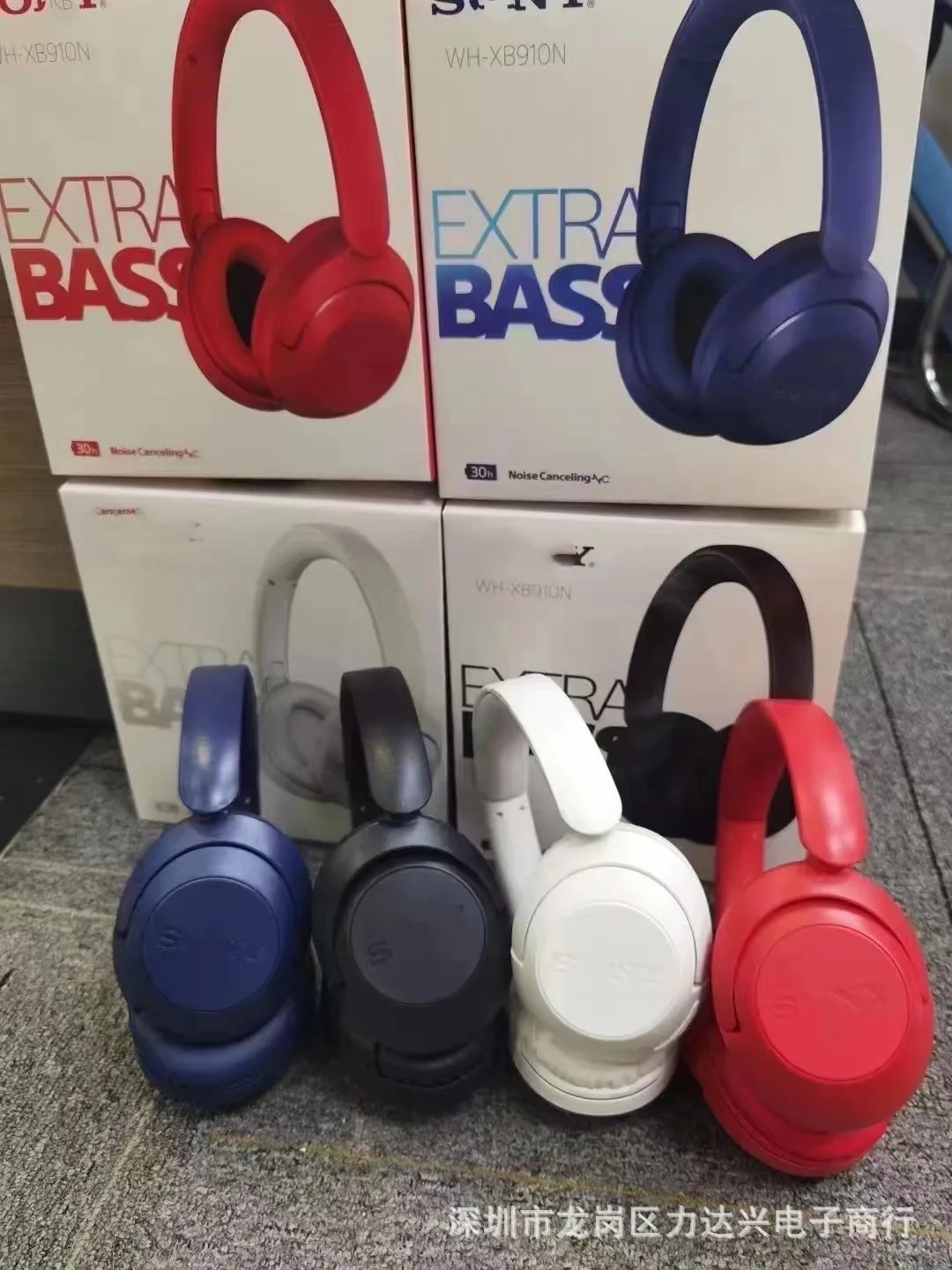 

New WH-XB910N Head mounted Stereo Sound Wireless Bluetooth Box Set Heavy Bass Earphone