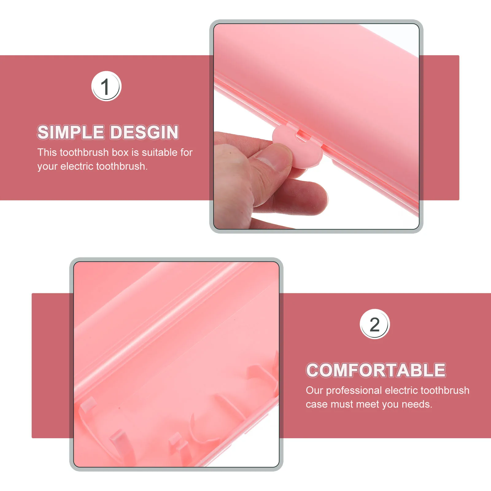 

Electric Toothbrush Storage Box Durable PP Travel Holder Case for Toothbrushes Accessories Protect Scratch Dust Proof Oral