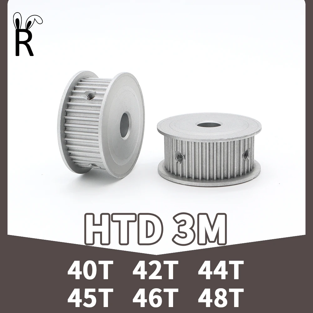 HTD3M 40teeth 42teeth 44teeth 45teeth 46teeth 48teeth HTD 3M Belt Pulleys 40T 42T 44T 45T 46T 48T 3M Wheel HTD3M Timing Pulley