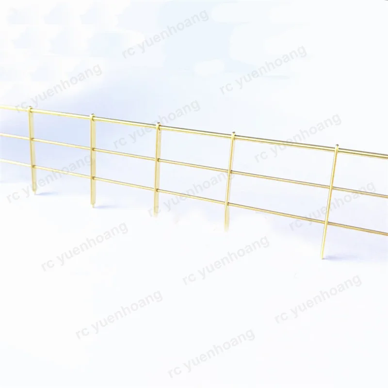 1PCS Civil Ship Model Railing Height 33mm 28mm 23mm Brass Etching Sheet Photo-Etched PE Handrail Balustrade for RC Boat Assembly