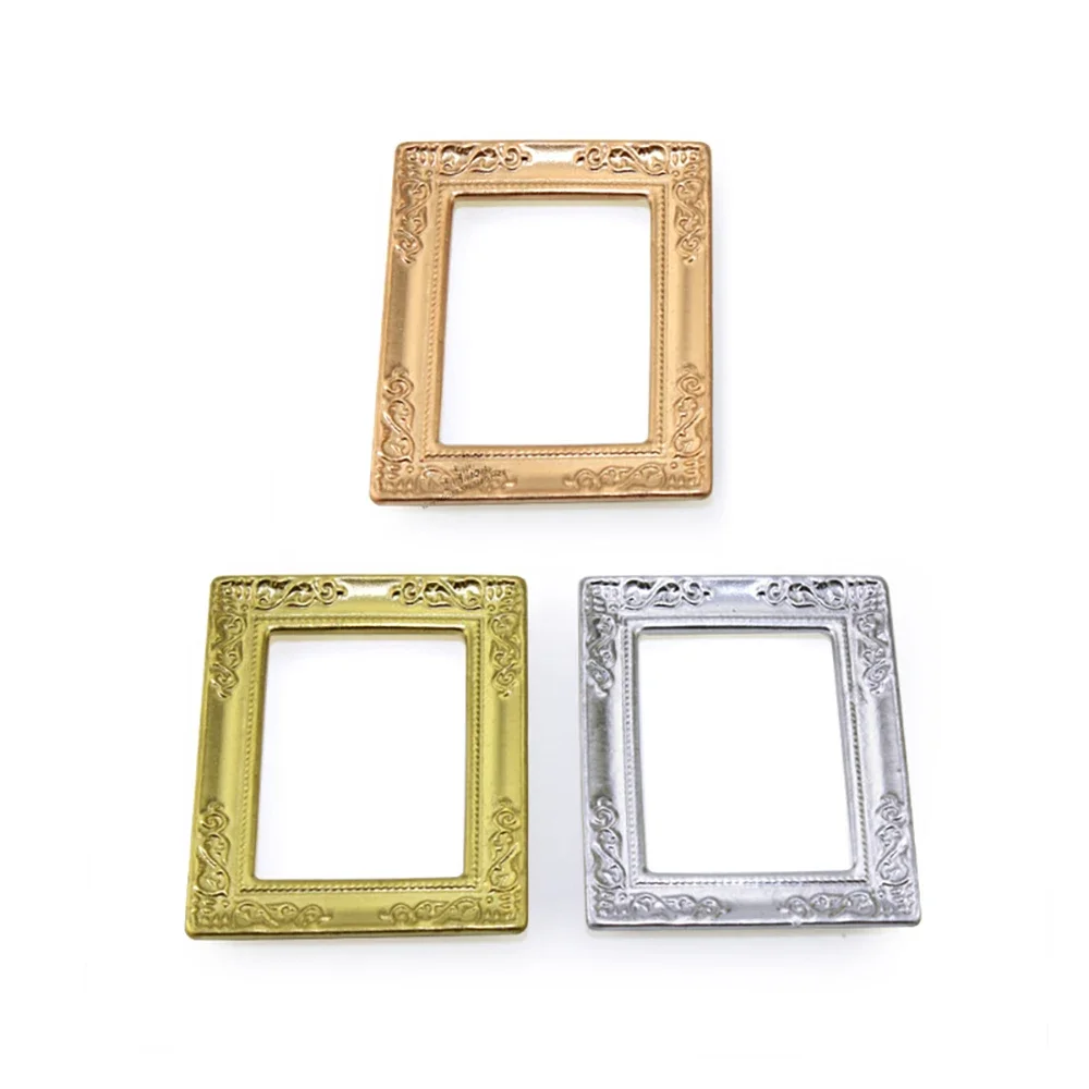 3 stuks 1/12 poppenhuis miniatuur accessoires mini hars fotolijst model speelgoed voor poppenhuis decoratie