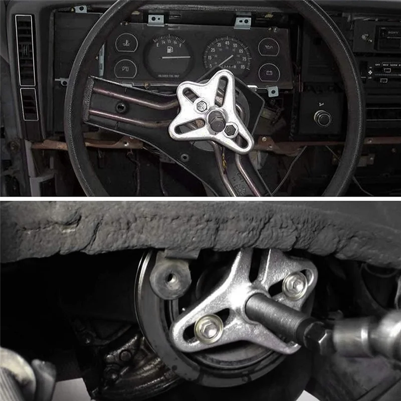 

Трендовый 46 шт., комплект съемников гармонического балансира, съемник шкива гидроусилителя, набор инструментов для установки, инструмент для съемника маховика рулевого колеса