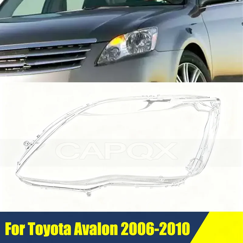 المصد الأمامي العلوي قذيفة لتويوتا أفالون 2006-2010 غطاء الظل رئيس مصباح الزجاج رئيس ضوء عدسة قبعات #1