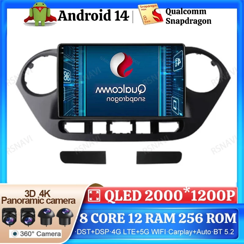 

Android 14 Car Radio For Hyundai Grand I10 2014 - 2016 2DIN 4G LTE Stereo Viedo Player 5G WIFI 2 DIN Wireless Carplay Auto DVD