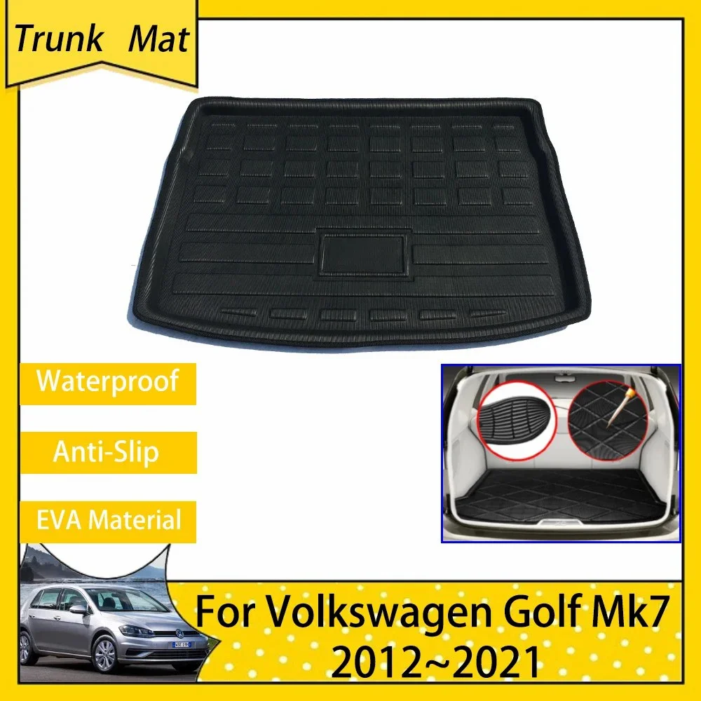 

Car Trunk Mat for Volkswagen VW Golf 7 Mk7 2012~2021 2014 2018 2020 Waterproof Pad Rear Boot Cargo Floot Tray Carpet Accsesories