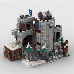 NEW MOC 3729PCS European Medieval Street View Winter Castle DIY creative ideas child Toy Birthday Gift building blocks MOC-10320