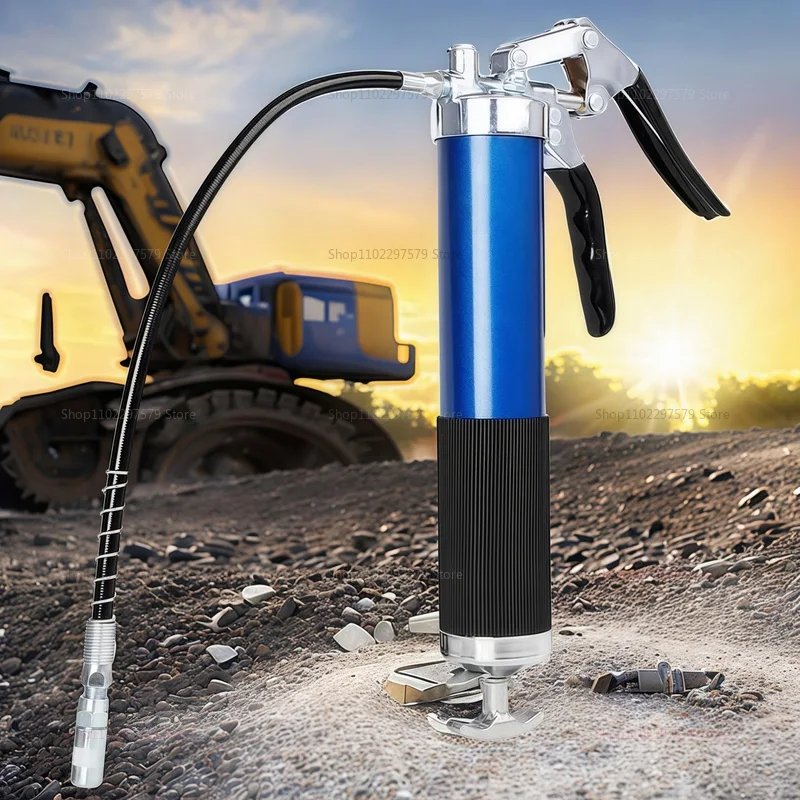 مسدس قبضة الشحوم بندقية مجموعة سبائك الألومنيوم دليل قبضة الشحوم بندقية 400CC حقن الشحوم 6000-7000PSI مع خرطوم مرن