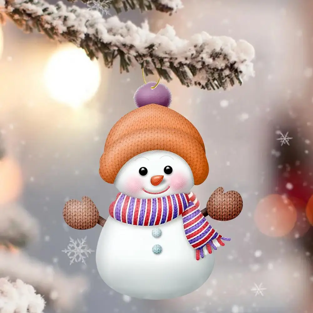 زينة حبل معلقة شخصية الأسرة ثلج عيد الميلاد الحلي مخصص الاكريليك الخشب شجرة عيد الميلاد زينة لأحباء