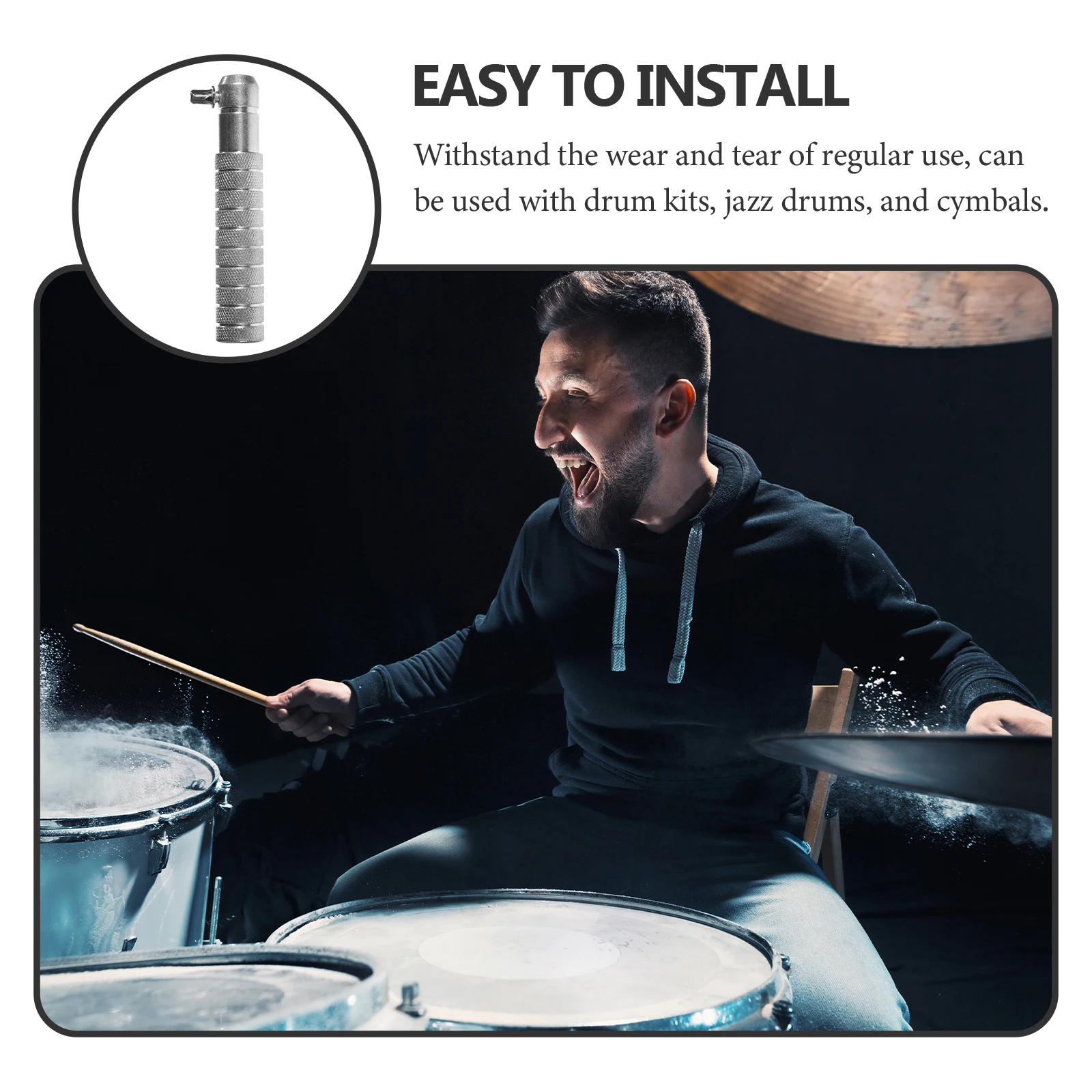 

Alloy Drum Counterweight Cymbal Boom Stand Arm Balancing Weight Durable Metal Accessory Setup Essential Instrument