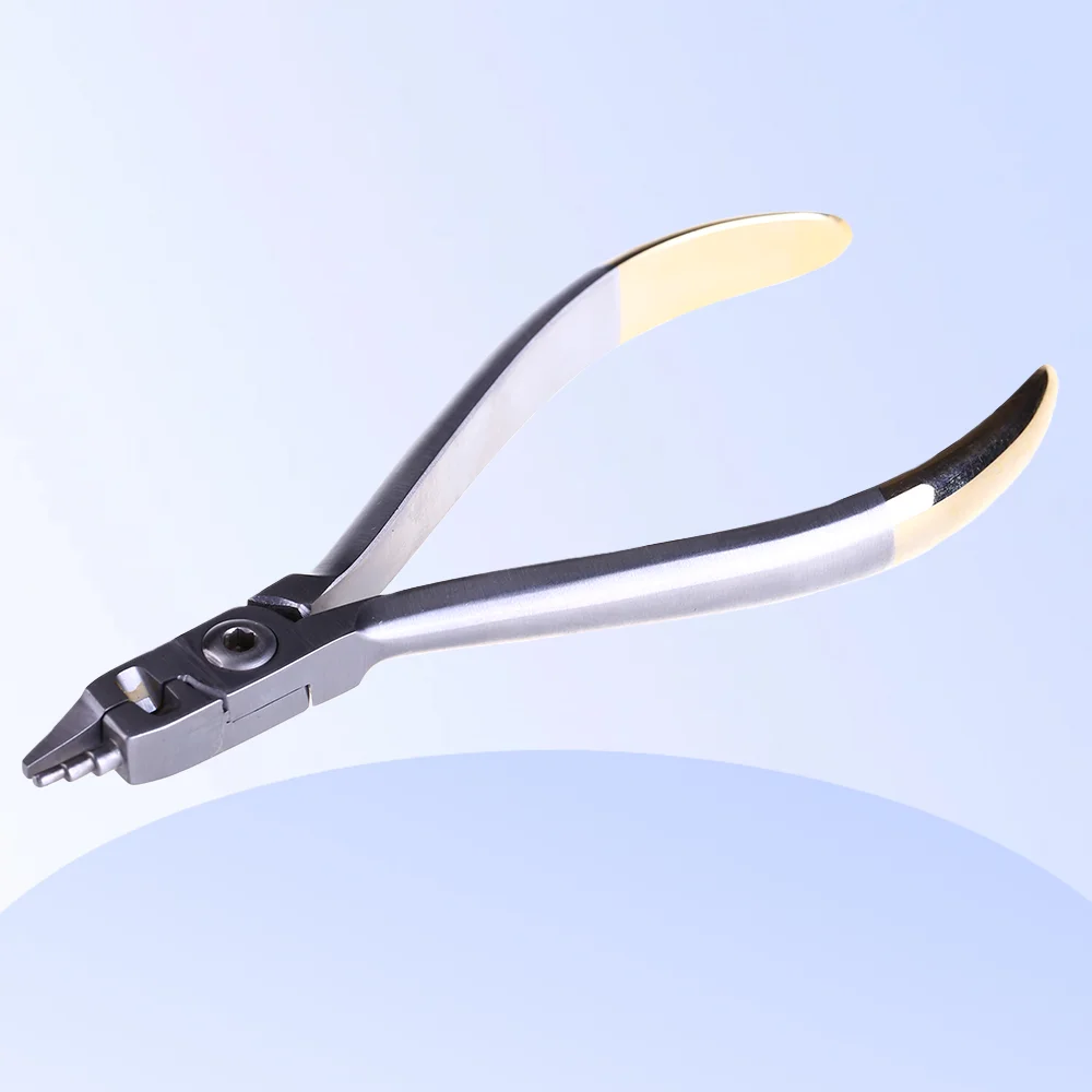 Kim Dental Combination Pliers with Cutting Trapezoidal Tip Arch Wire Bending Forming Pliers Dentist Stainless Steel Forceps