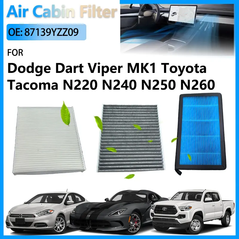 

HEPA Car Activated Carbon For Toyota Tacoma N220 N240 N250 N260 N270 N300 Dodge Dart 2013 - 2016 Viper MK1 87139YZZ09 68164981AA