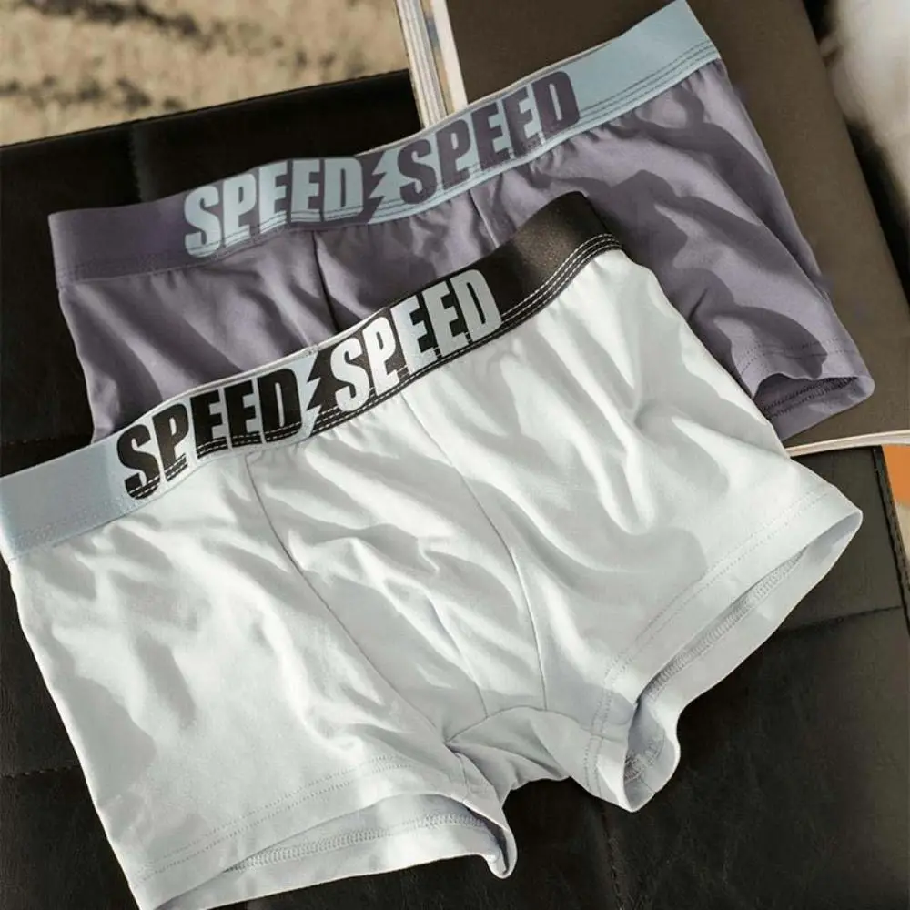 

3PCS Fashion Plus Size Men's Boxer Briefs Mid Waist Seamless Underwear for Man Elastic Lingerie Shorts Underpants Gifts