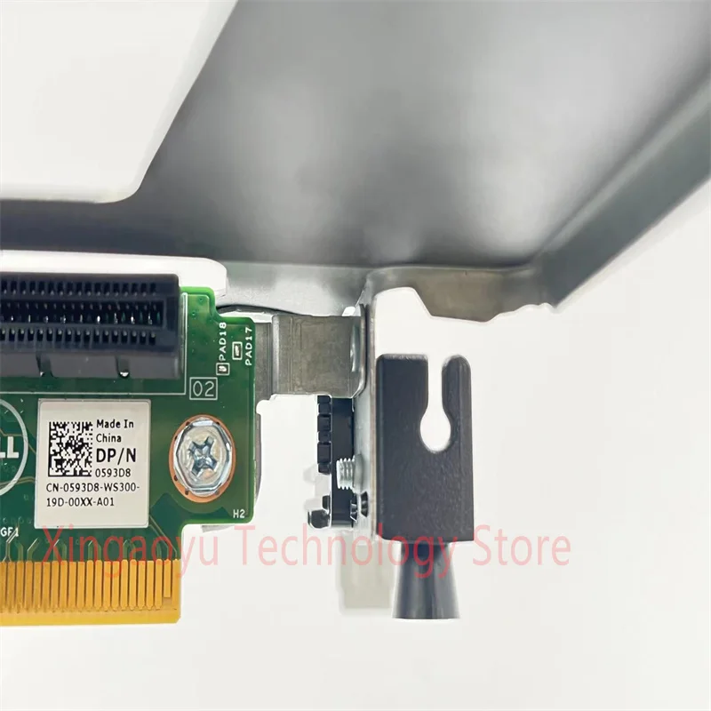 Original สำหรับ DELL R230 R240 R340 Pci-E การ์ดไรเซอร์การ์ดบอร์ดวงเล็บ0593D8 0593D8 100% Test Ok