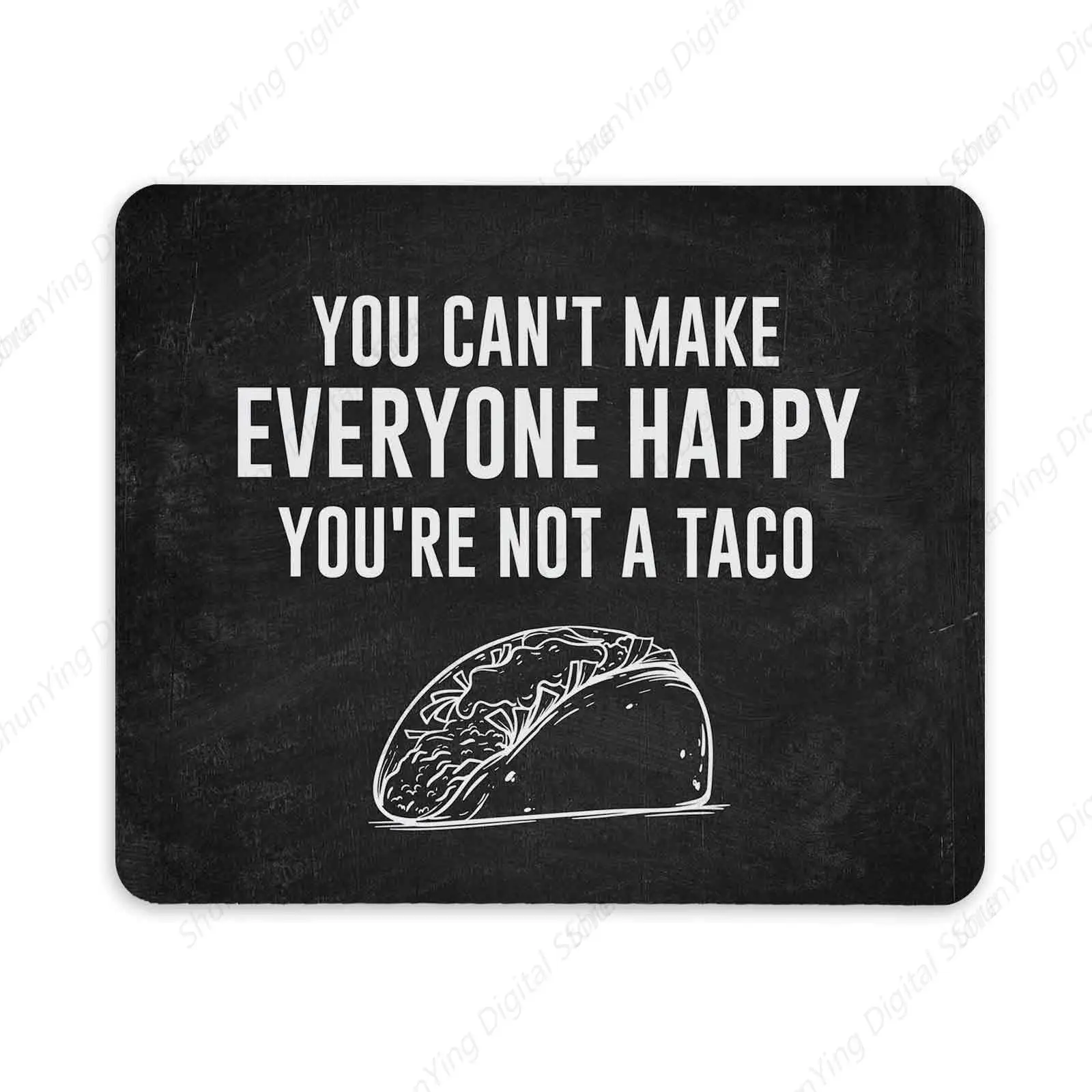 Fun And Cute Taco Mouse Pad Anti Slip Rubber Pad Mouse Pad Fun Taco Office Supplies Gift 18*22cm