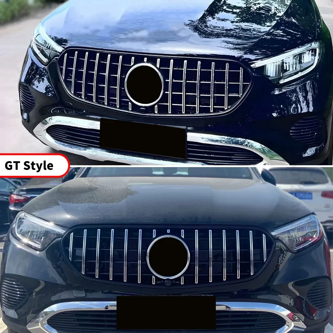 For Mercedes Benz New GLC X254 2022 2023 2024+ GT Diamond Style Front Radiator Grille Inlet Grid Mesh Grill Tuning Accessories