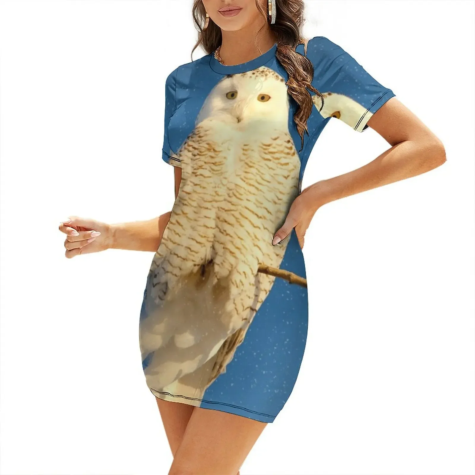 

Guardian Angel Short-Sleeved Dress dress summer 2025 women Dresses Aesthetic clothing dresses for special events Dress
