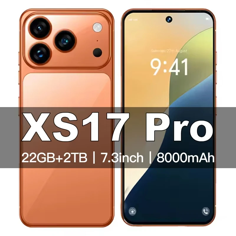 

2026 HOT New Pad XS17 Pro Tablet PC 7.3inch HD 4K Android 15 22GB+2TB 8000mAh Battery 4G 5G Dual Sim Card WiFi GPS Google Tab