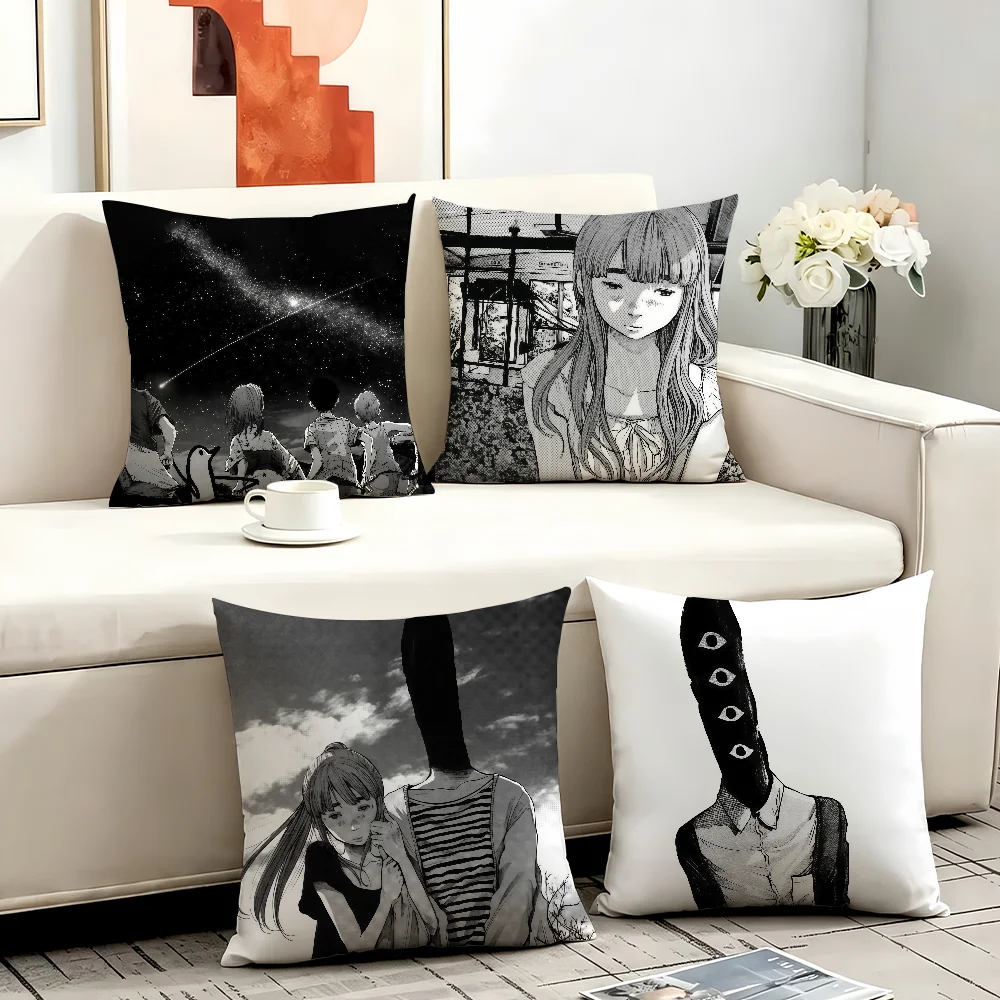Anime G-Goodnight P-Punpun cushion cover Comfortable Decorative For Bedroom Living room Dormitory Picnic and Holiday Decoration